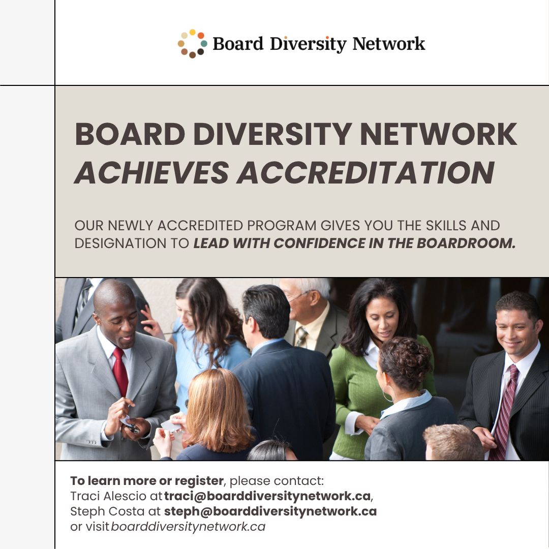 Board Diversity Network’s Board Readiness Program Now Accredited