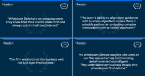 Chambers Canada 2026 Guide Recognizes Wildeboer Dellelce for Corporate/Commercial